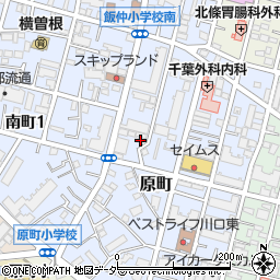 埼玉県川口市原町6-18周辺の地図