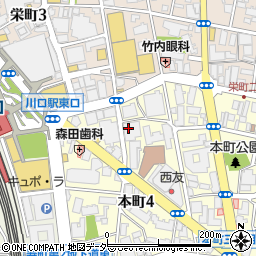 本格中華ダイニング 煌璃 川口店周辺の地図