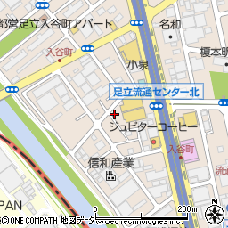 東京都足立区入谷7丁目16-12周辺の地図