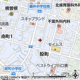 埼玉県川口市原町6-17周辺の地図
