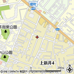 埼玉県所沢市上新井4丁目55-1周辺の地図