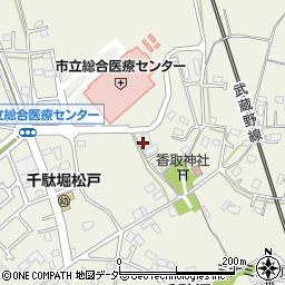 千葉県松戸市千駄堀979周辺の地図