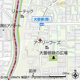 埼玉県八潮市大曽根1304-1周辺の地図