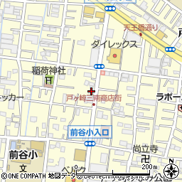 埼玉県三郷市戸ヶ崎2丁目555-2周辺の地図