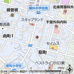 埼玉県川口市原町6-35周辺の地図