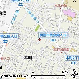 イニシア朝霞本町周辺の地図