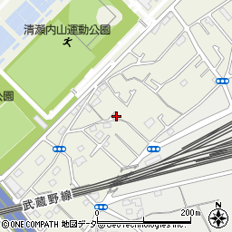 東京都清瀬市下宿3丁目1067-1周辺の地図
