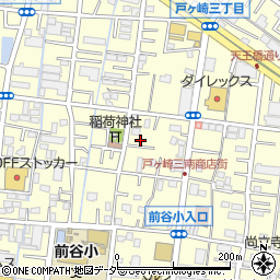 埼玉県三郷市戸ヶ崎2丁目544-3周辺の地図