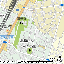 千葉県松戸市北松戸3丁目4周辺の地図