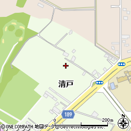 千葉県白井市清戸周辺の地図
