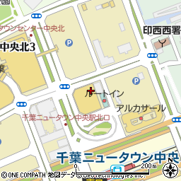 千葉ニュータウン中央館周辺の地図