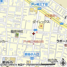 埼玉県三郷市戸ヶ崎2丁目551-1周辺の地図