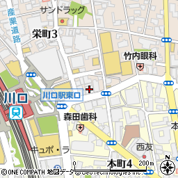 ガイア川口東口２店周辺の地図