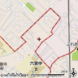 千葉県松戸市六高台5丁目174周辺の地図