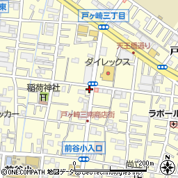 埼玉県三郷市戸ヶ崎2丁目551-2周辺の地図