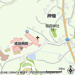 タイムズ成田病院駐車場周辺の地図