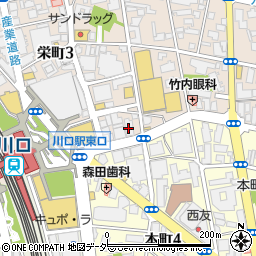まいばすけっと川口栄町３丁目店周辺の地図