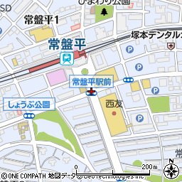 常盤平駅前周辺の地図