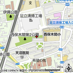 東京都足立区西保木間4丁目周辺の地図