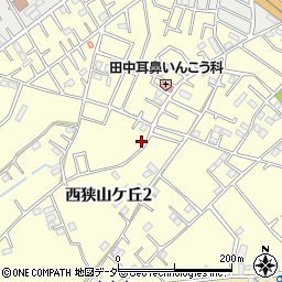 埼玉県所沢市西狭山ケ丘周辺の地図