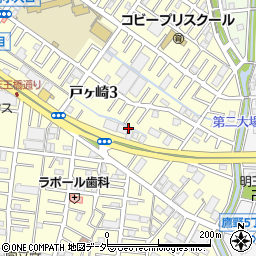 埼玉県三郷市戸ヶ崎3丁目周辺の地図