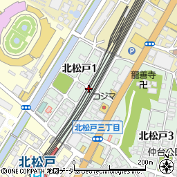 千葉県松戸市北松戸1丁目周辺の地図