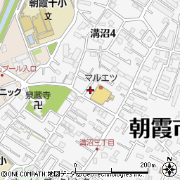 マルエツ朝霞溝沼店駐車場周辺の地図