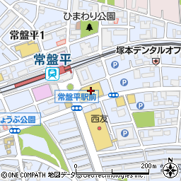 ワンダープライス　松戸セブンタウン・常盤平店周辺の地図