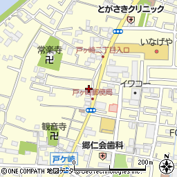 埼玉県三郷市戸ヶ崎2186周辺の地図