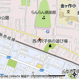 千葉県松戸市金ケ作404-52周辺の地図