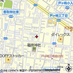 埼玉県三郷市戸ヶ崎2丁目192-2周辺の地図