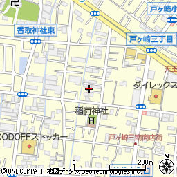 埼玉県三郷市戸ヶ崎2丁目192周辺の地図