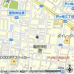 埼玉県三郷市戸ヶ崎2丁目192-1周辺の地図
