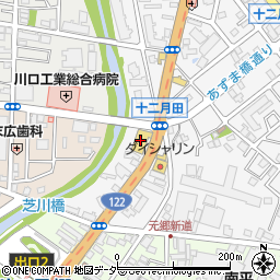 洋服の青山川口末広店周辺の地図