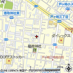 埼玉県三郷市戸ヶ崎2丁目191-1周辺の地図