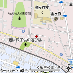 千葉県松戸市金ケ作313-14周辺の地図