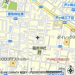 埼玉県三郷市戸ヶ崎2丁目191周辺の地図