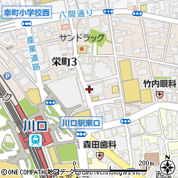 ＳＡＮパーク川口栄町１駐車場周辺の地図