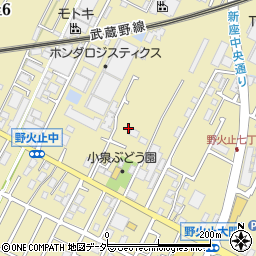 埼玉県新座市野火止7丁目周辺の地図