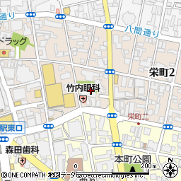 栄町サン緑地トイレ周辺の地図