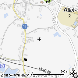 千葉県成田市松崎周辺の地図