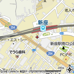 埼玉県　警察署新座警察署栄交番周辺の地図