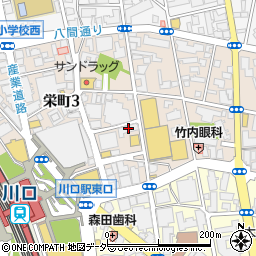 牛繁川口店周辺の地図