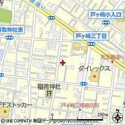 埼玉県三郷市戸ヶ崎2丁目159周辺の地図