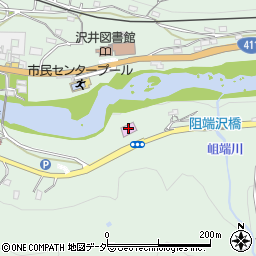 澤乃井櫛かんざし美術館周辺の地図