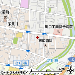 タイムズウエルシア川口栄町店駐車場周辺の地図
