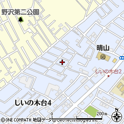 千葉県柏市しいの木台4丁目13周辺の地図