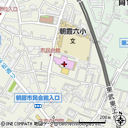 朝霞市民会館（ゆめぱれす）周辺の地図