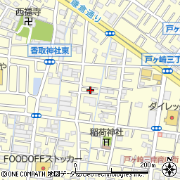 埼玉県三郷市戸ヶ崎2丁目205周辺の地図