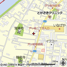 埼玉県三郷市戸ヶ崎2206周辺の地図